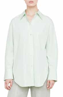 Vince Oversize Cotton Button-Up Shirt