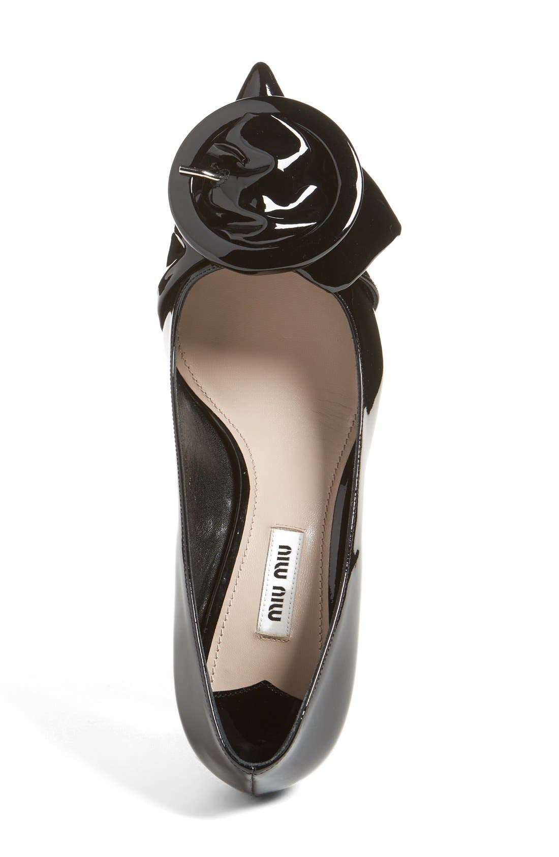 Miu Miu Pointy Toe Buckle Pump, Alternate, color, 