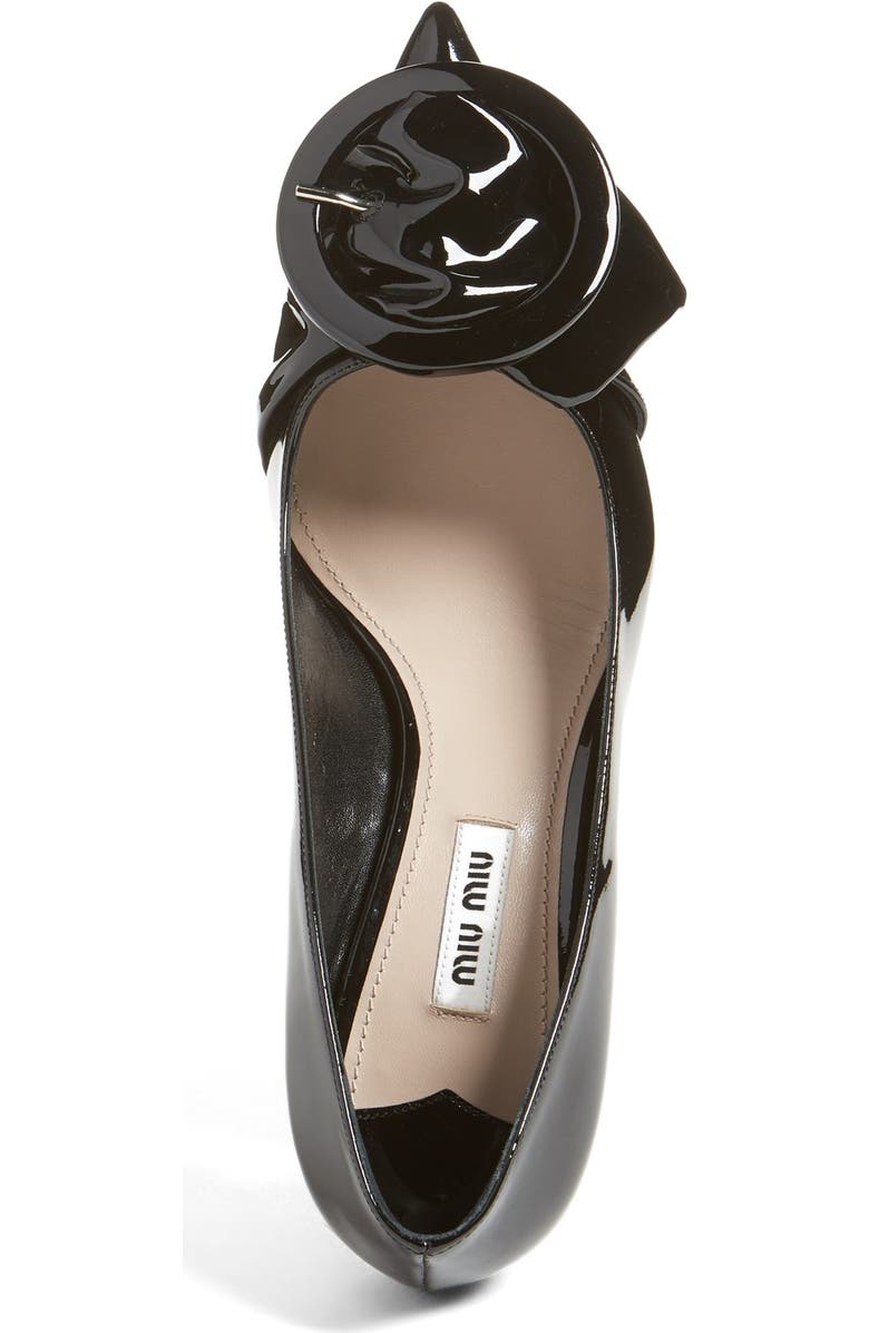 Miu Miu Pointy Toe Buckle Pump, Alternate, color,