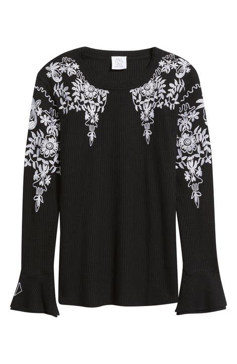 Bryn Embroidered Thermal Top