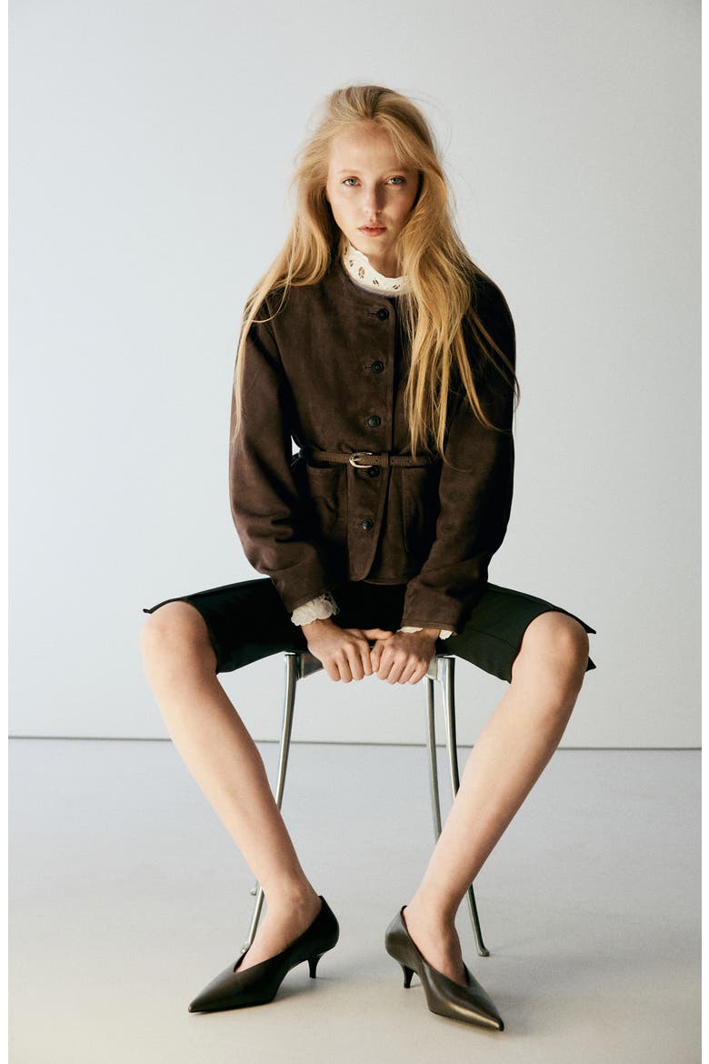 Suede Jacket, Alternate, color, KHAKI BROWN