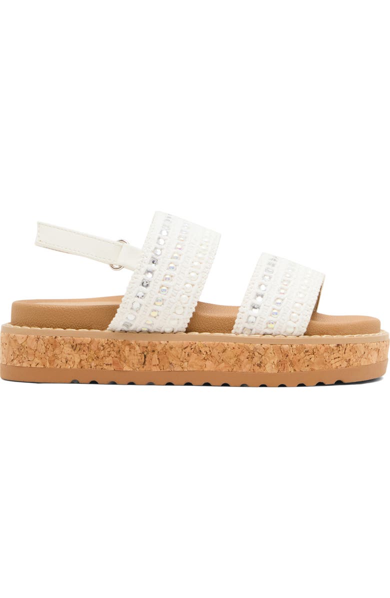Steve Madden Kids' Rissa Platform Sandal, Alternate, color, White