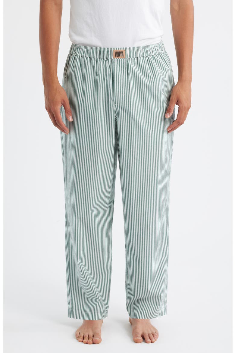 Airy Cotton Pajama Pants, Main, color, OVER STRIPE