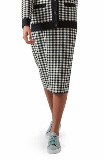 LK Bennett Lea Check Skirt