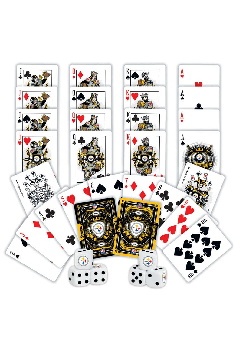 Pittsburgh Steelers Playing Cards & Dice, Alternate, color, Multicolor