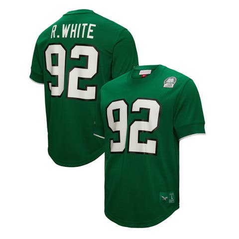 Men's Mitchell & Ness Reggie White Kelly Green Philadelphia Eagles Retired Player Name & Number Mesh Top