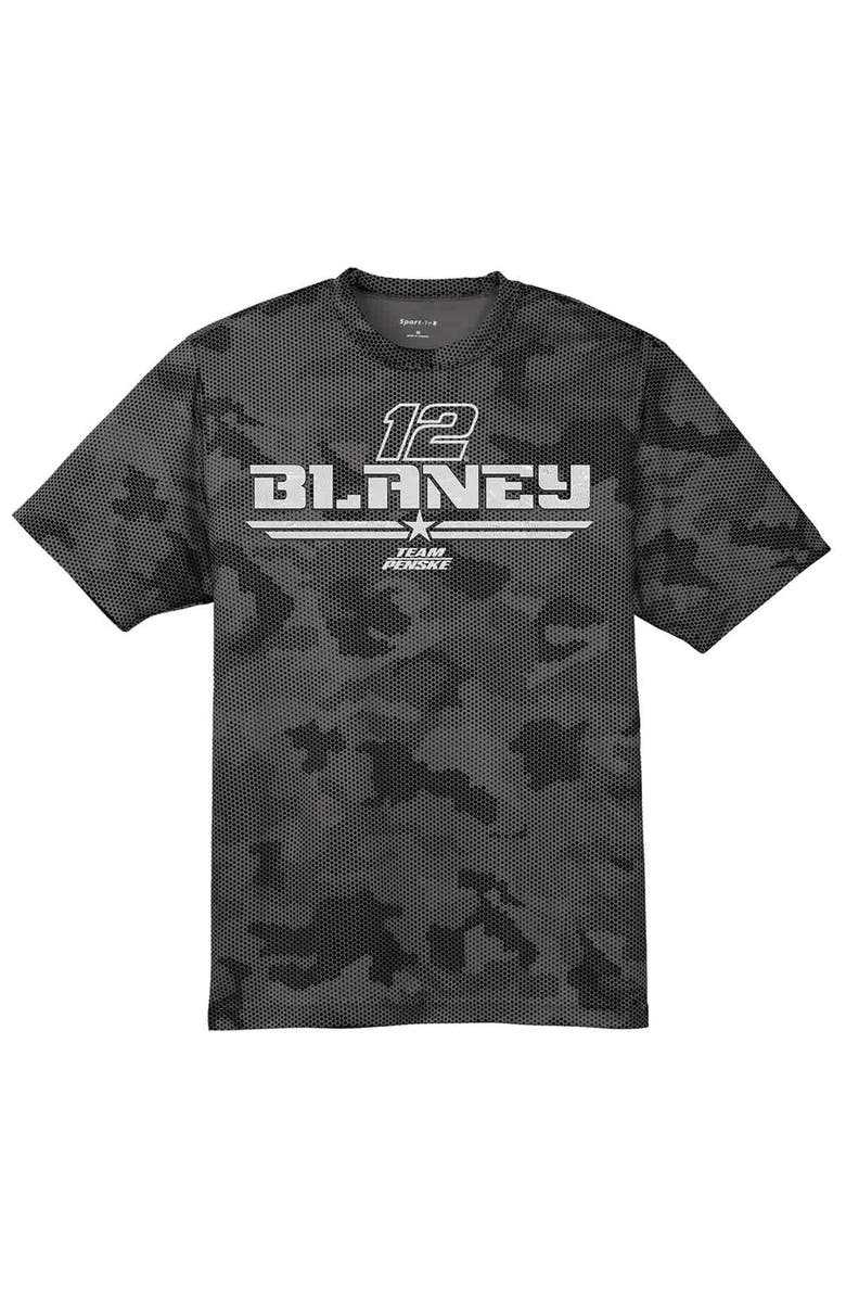 TEAM PENSKE Men's Team Penske Gray Ryan Blaney Camo Car T-Shirt, Alternate, color, Gray