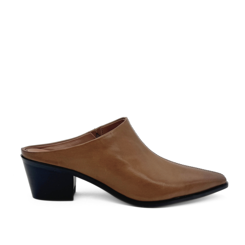 Carla Western Leather Mules