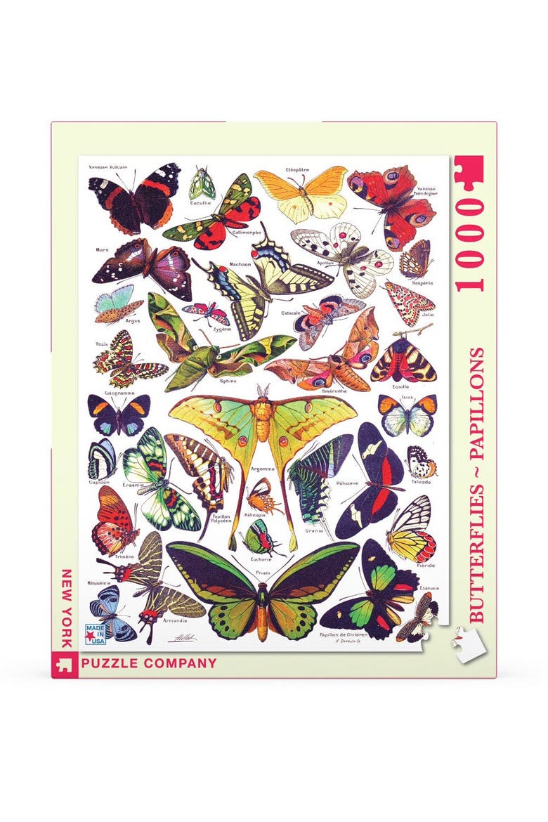 Butterflies ~ Papillons 1000 Piece Puzzle, Main, color, No Color