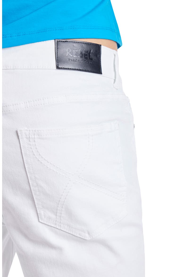 Rebel Skinny Jeans, Alternate, color, WHITE JEANS