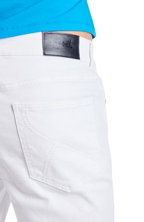 Paisley & Gray Rebel Skinny Jeans In White