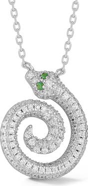 GLAZE JEWELRY Swirl Snake Pendant Necklace