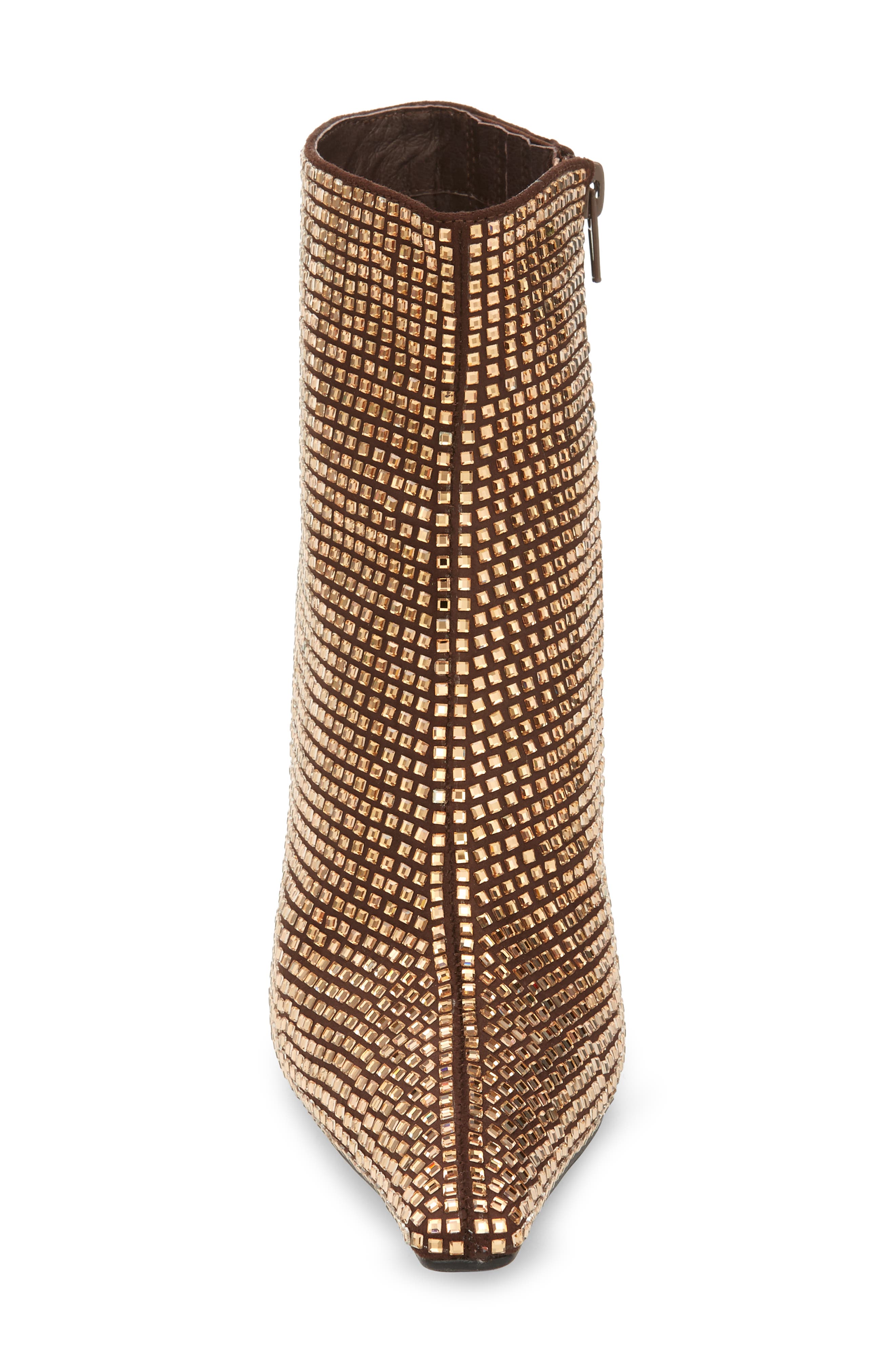 Glammed Bootie, Alternate, color, BROWN SATIN BROWN