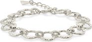 Sterling Forever Molten Chain Bracelet