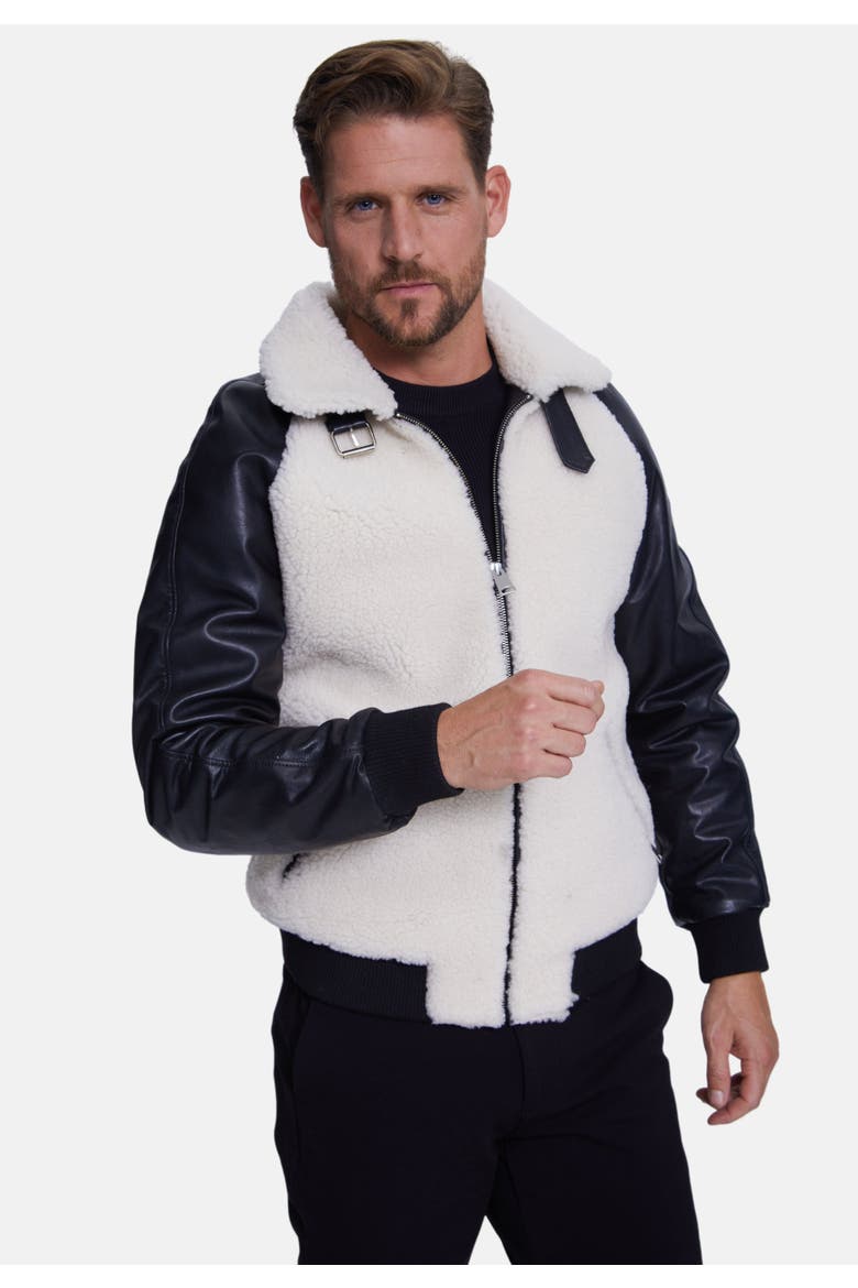 John Sheepskin Jacket, Alternate, color, Black