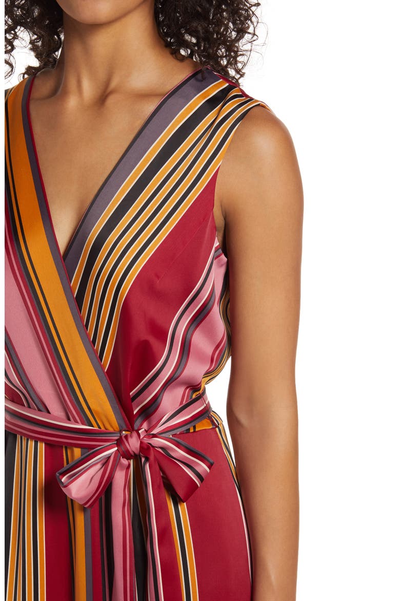 Stripe Wide Leg Jumpsuit, Alternate, color, GOLD/ ROYAL WINE