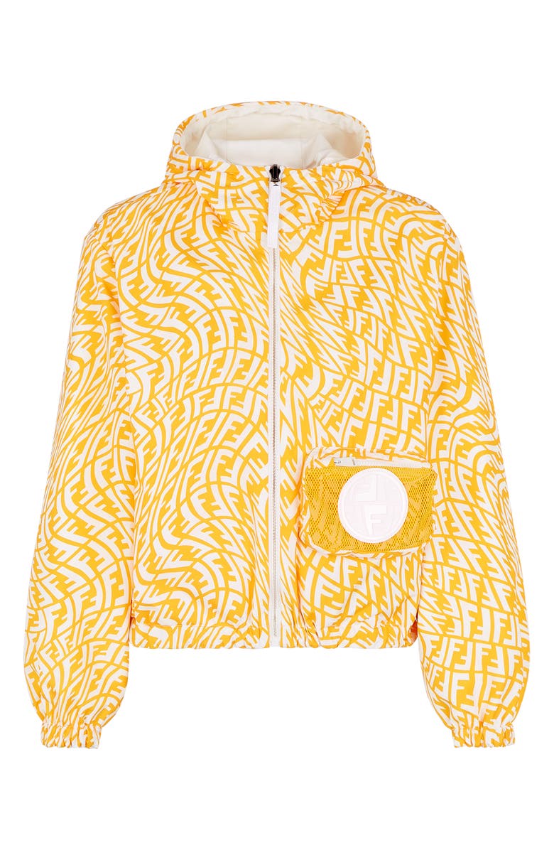 Fendi x Sarah Coleman FF Vertigo Reversible Hooded Jacket, Main, color, 