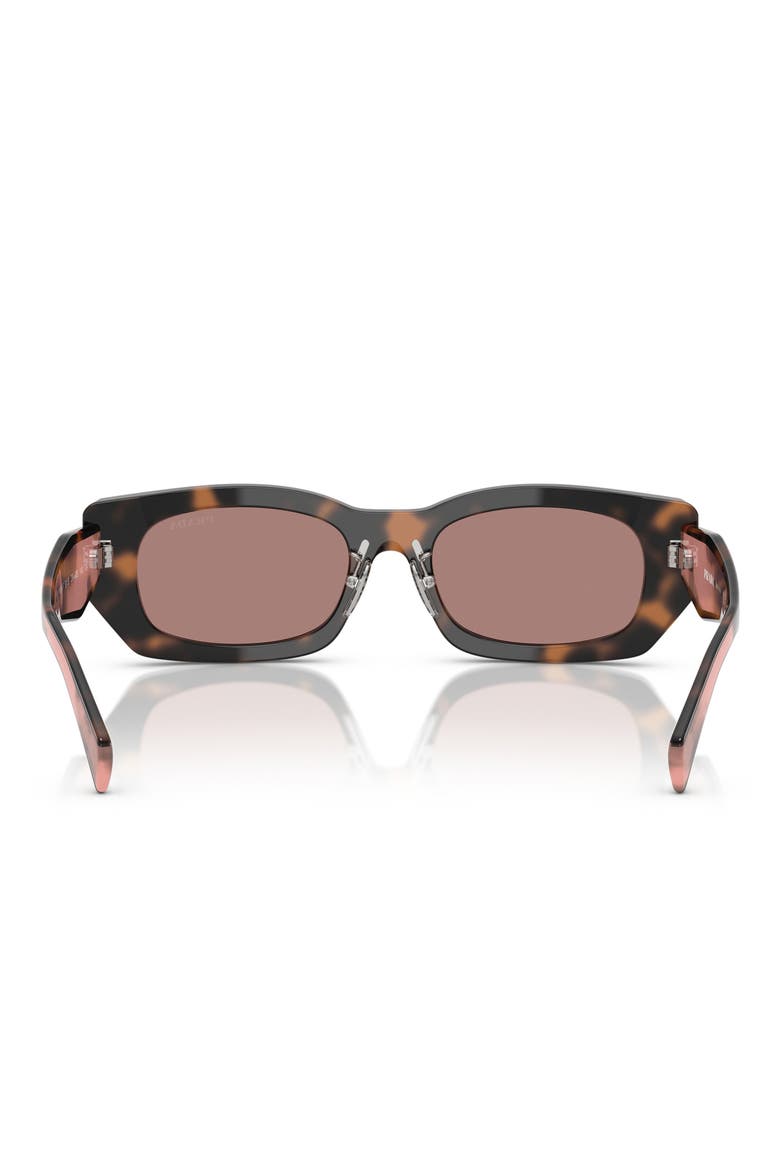 53mm Pillow Sunglasses, Alternate, color, LIGHT BROWN