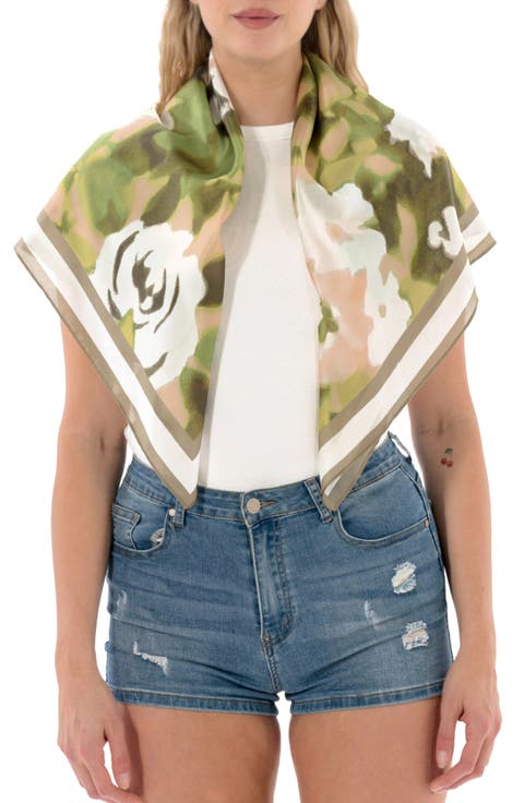 Floral Square Scarf
