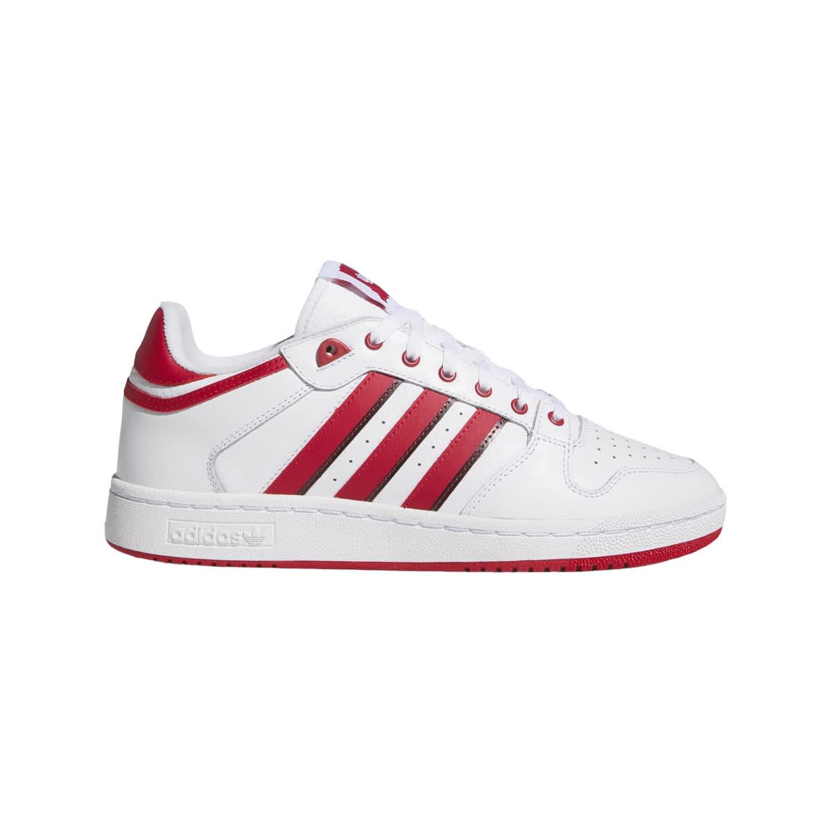 adidas Unisex adidas White/Crimson Indiana Hoosiers Centennial 85 Low Basketball Shoes, Main, color, White