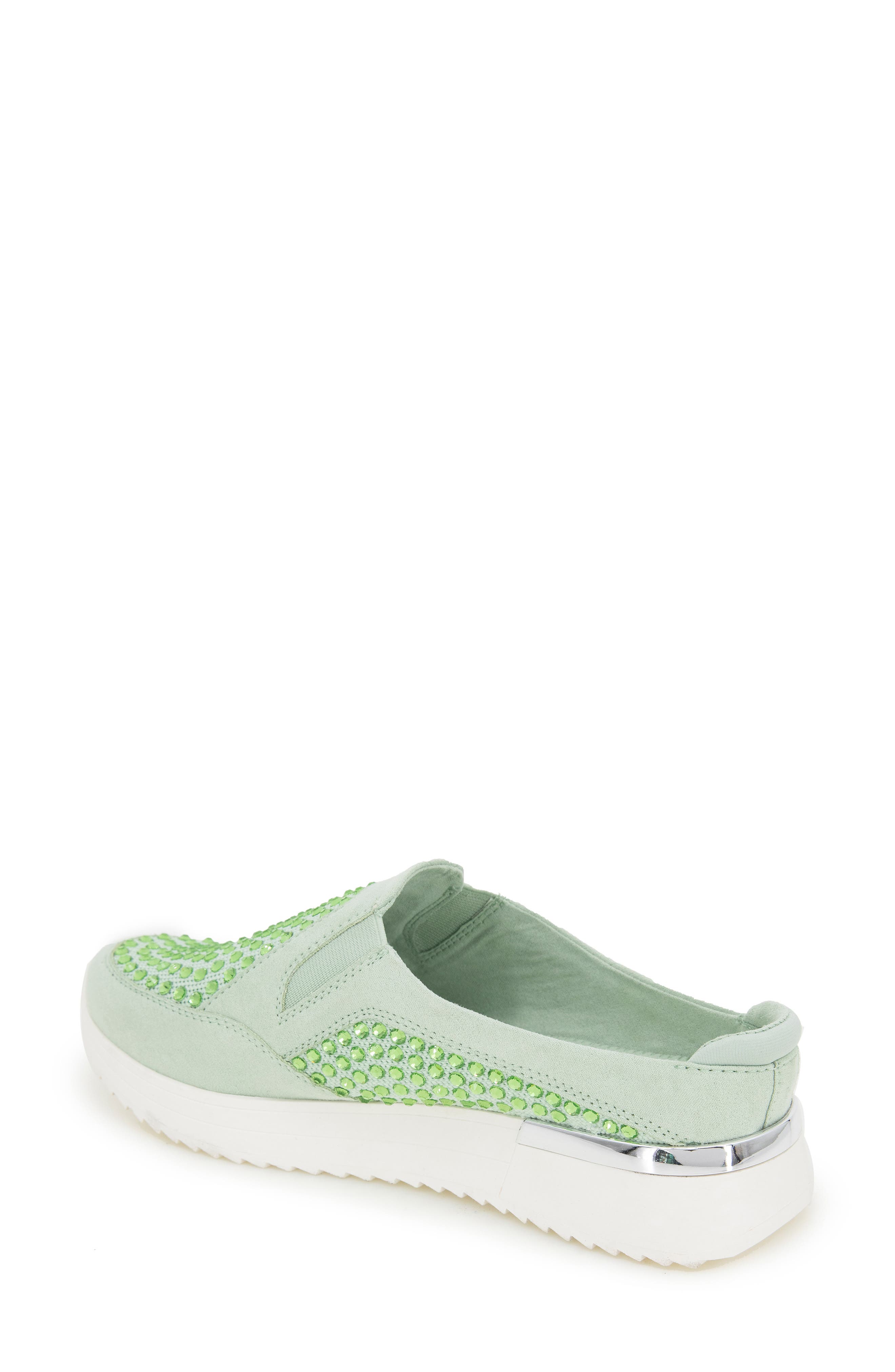 Cameron Rhinestone Sneaker Mule, Alternate, color, MATCHA KNIT