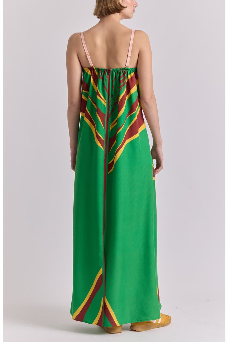 Aloe Column Cotton Maxi Dress, Alternate, color, Amapola Print