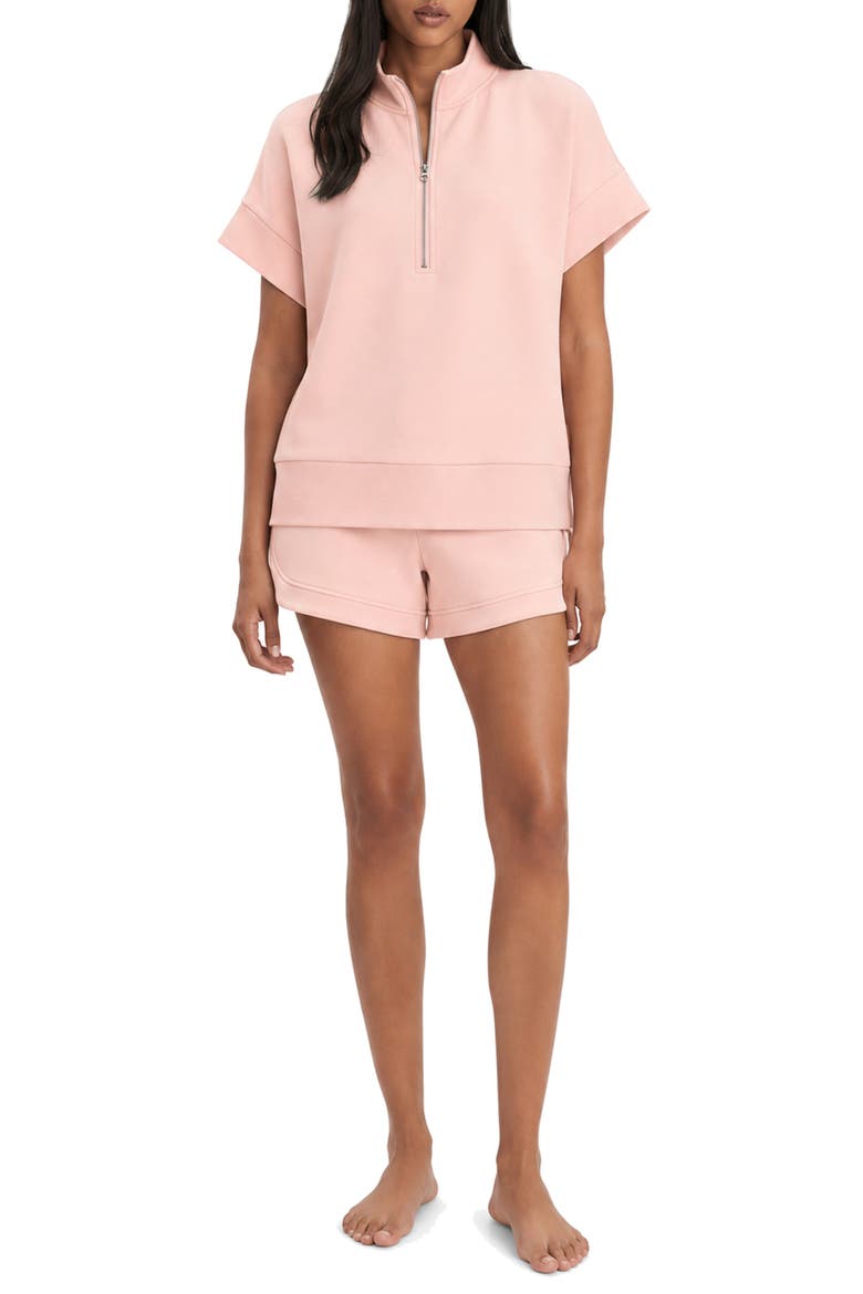 Ritchie Short Sleeve Lounge Set, Main, color, VEILED ROSE