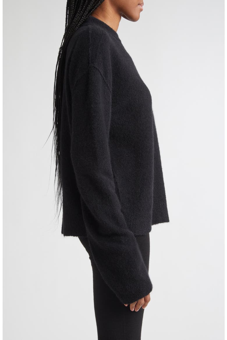 Tommy Alpaca & Wool Blend Sweater, Alternate, color, BLACK