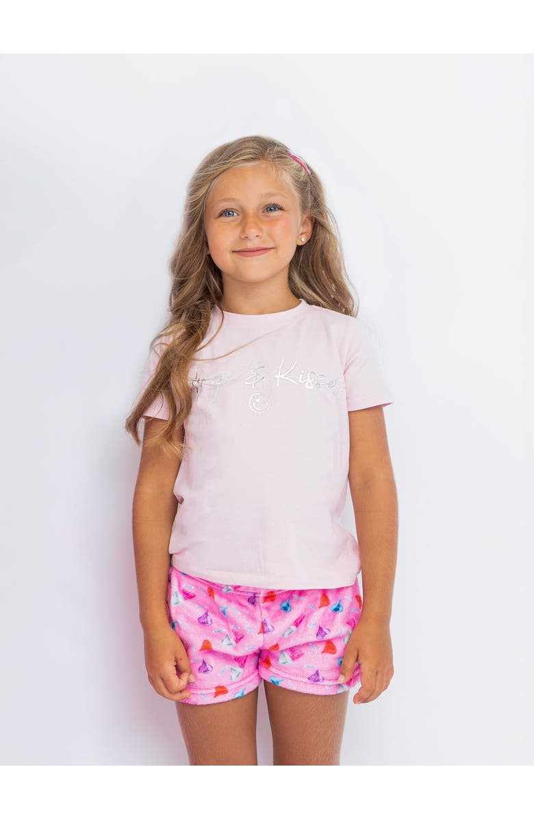 Preppy Goose Foil Print Short Sleeve T-Shirt, Main, color, Light Pink