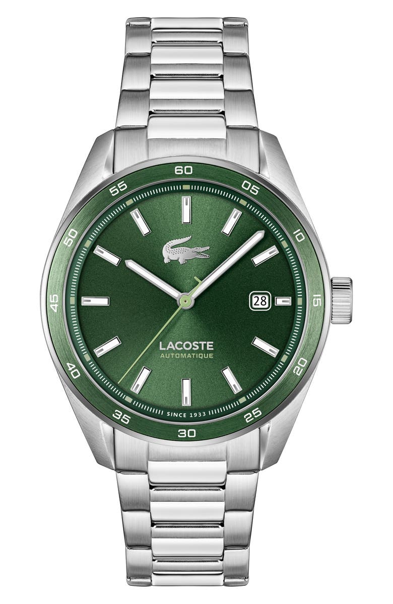 Lacoste Boston Automatique Bracelet Watch, 40mm, Main, color,