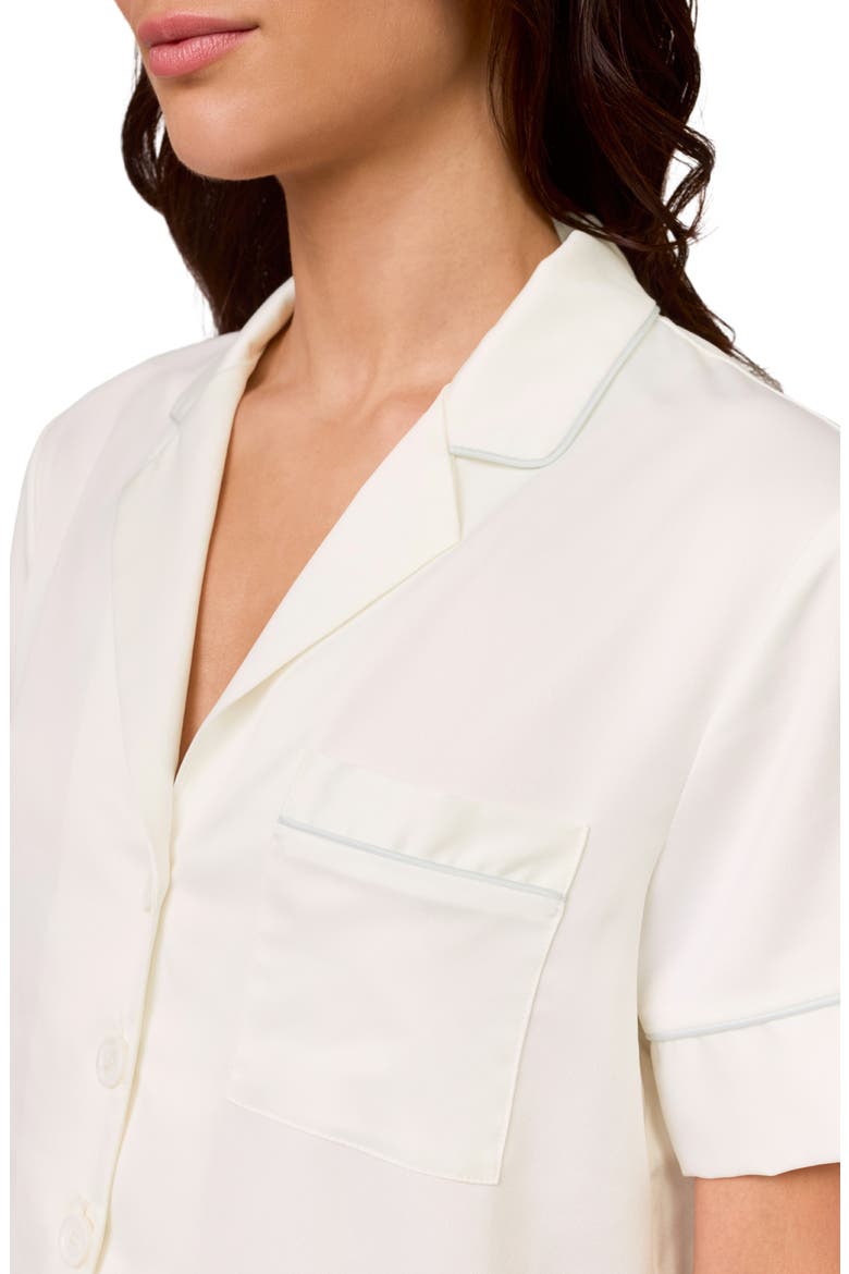 Aurora Charmeuse Short Pajamas, Alternate, color, IVORY