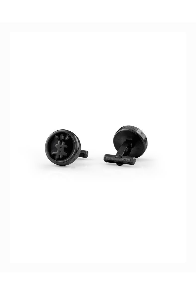Metal Cufflinks Hexagon Men, Alternate, color, GreyTitan