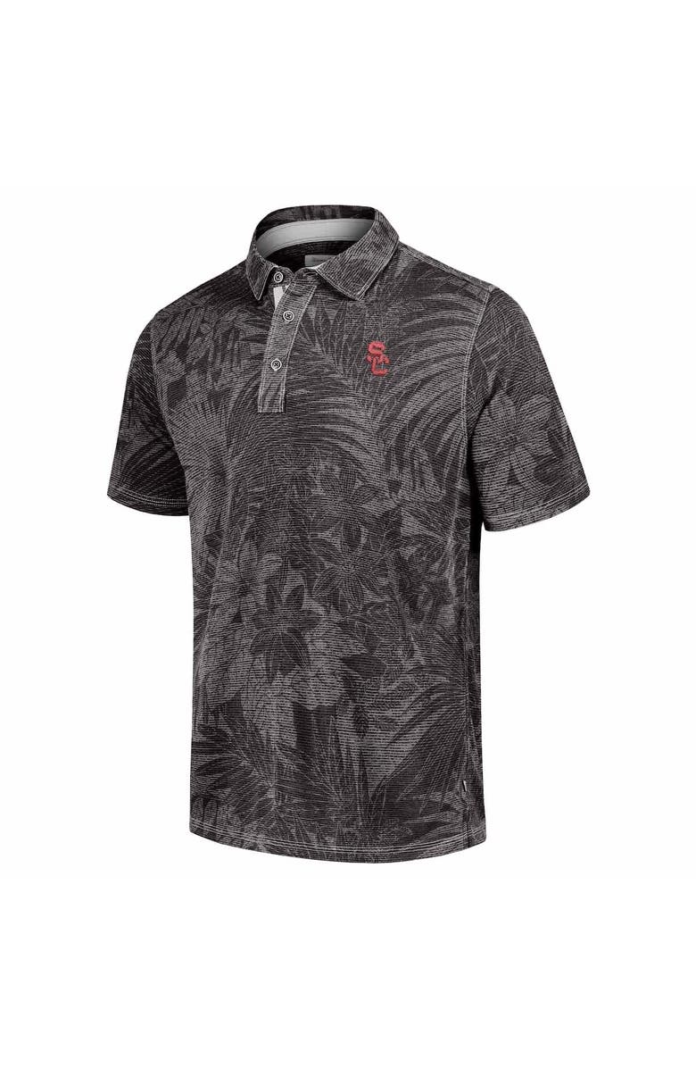 Tommy Bahama Men's Tommy Bahama  Black/Gray USC Trojans Sport Santiago Paradise Polo, Alternate, color, 