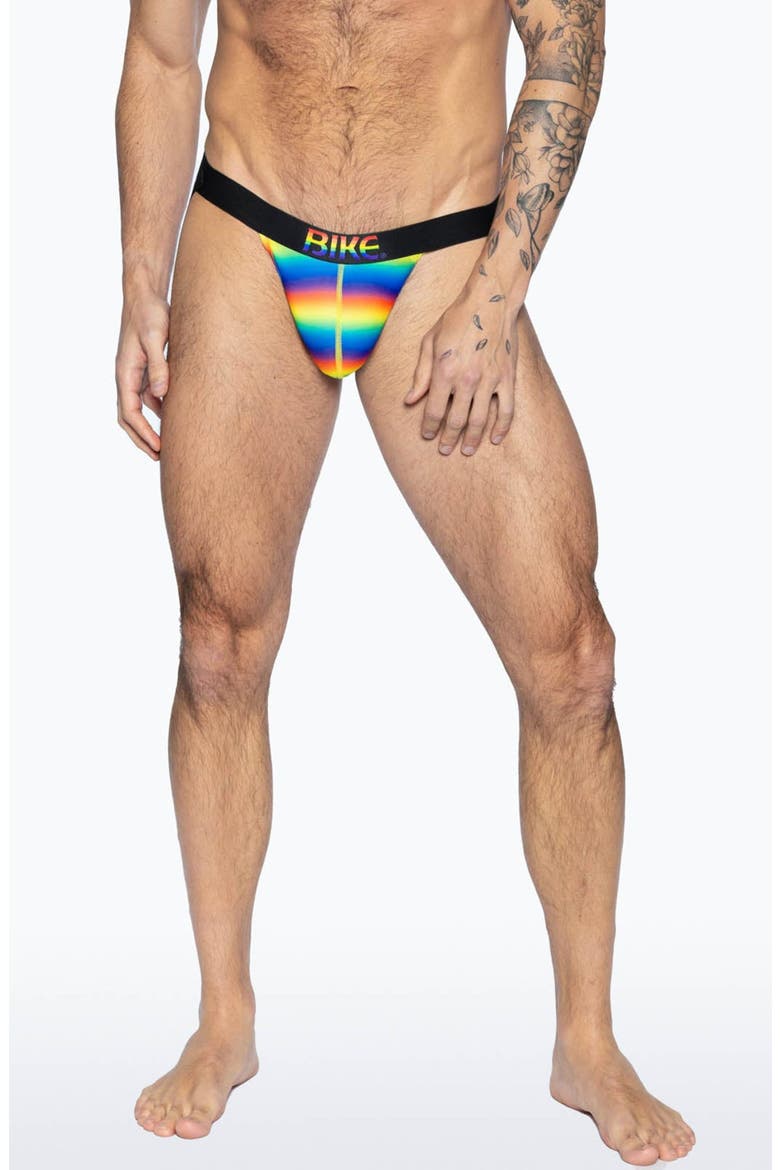 Pride Jock Strap, Alternate, color, BLUE RAINBOW