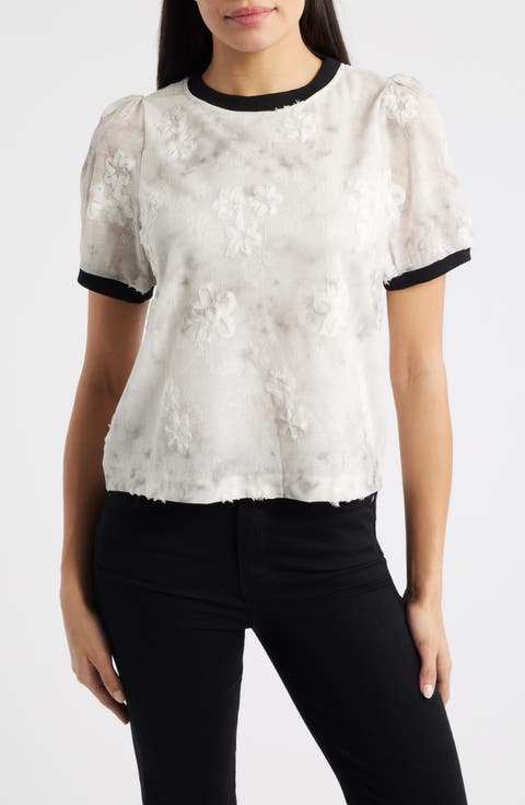 Beatrice Floral Appliqué T-Shirt
