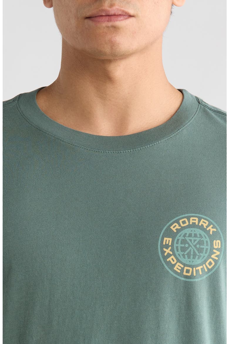 Goin' Global Graphic T-Shirt, Alternate, color, SLATE GREEN