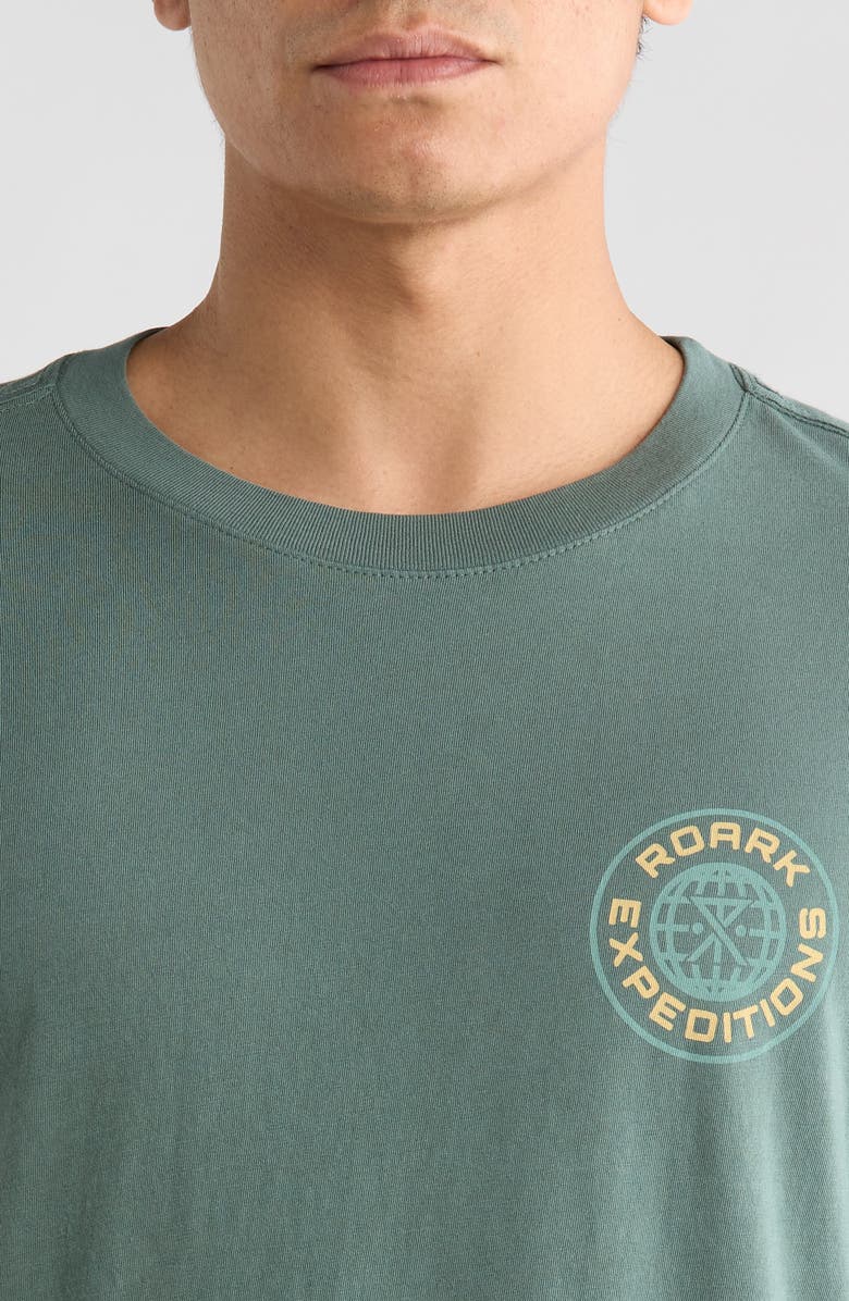 Roark Goin' Global Graphic T-Shirt, Alternate, color, Slate Green