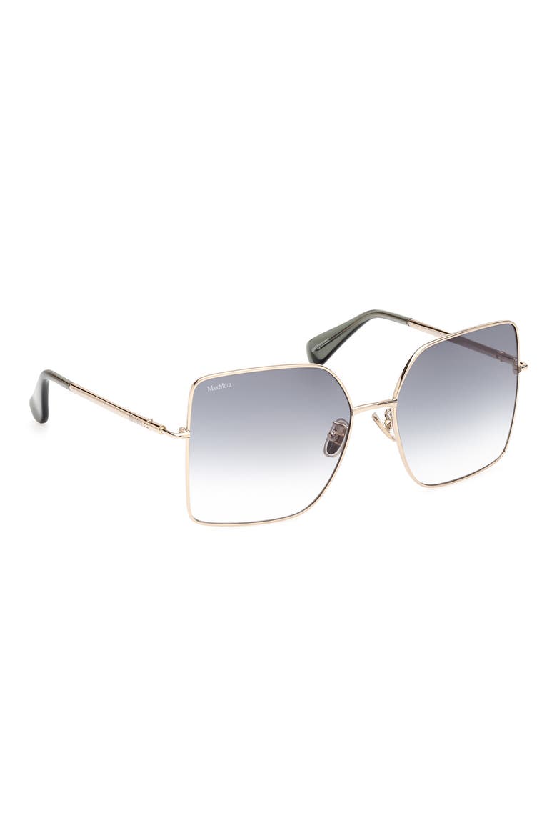 59mm Gradient Butterfly Sunglasses, Alternate, color, GOLD / GRADIENT GREEN