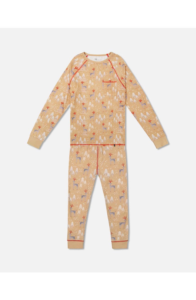 Deux par Deux Men's Two Piece Family Christmas Pajama Set, Main, color,