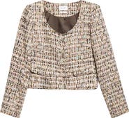 ST. JOHN Metallic Tweed Jacket