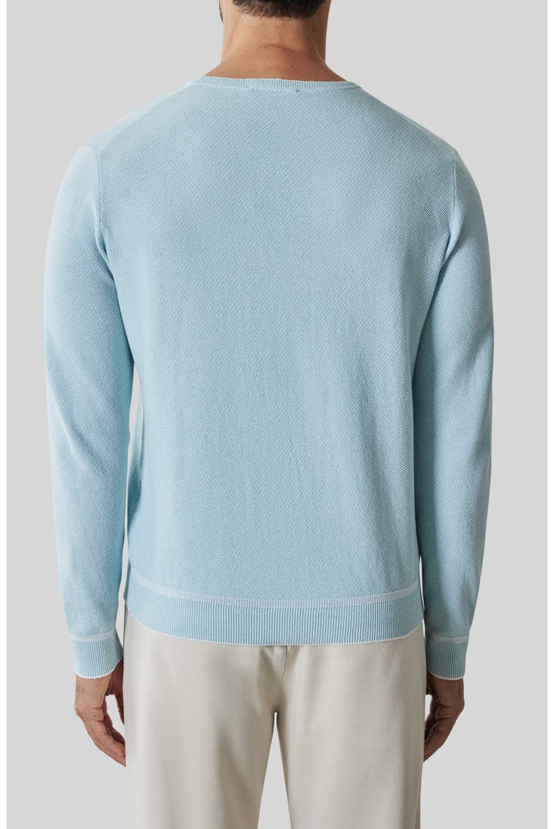 Kaede Cotton Crewneck Sweater, Alternate, color, DUSTY TEAL