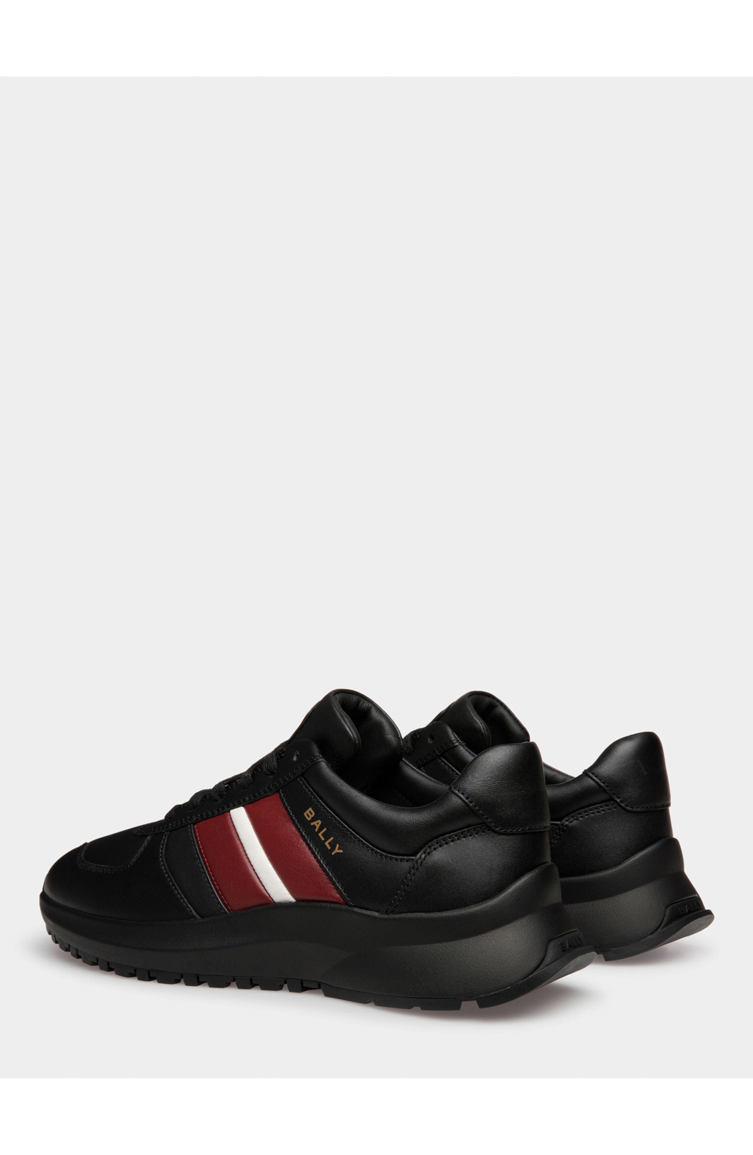 Bally Calf Leather Outline Sneaker, Alternate, color, 