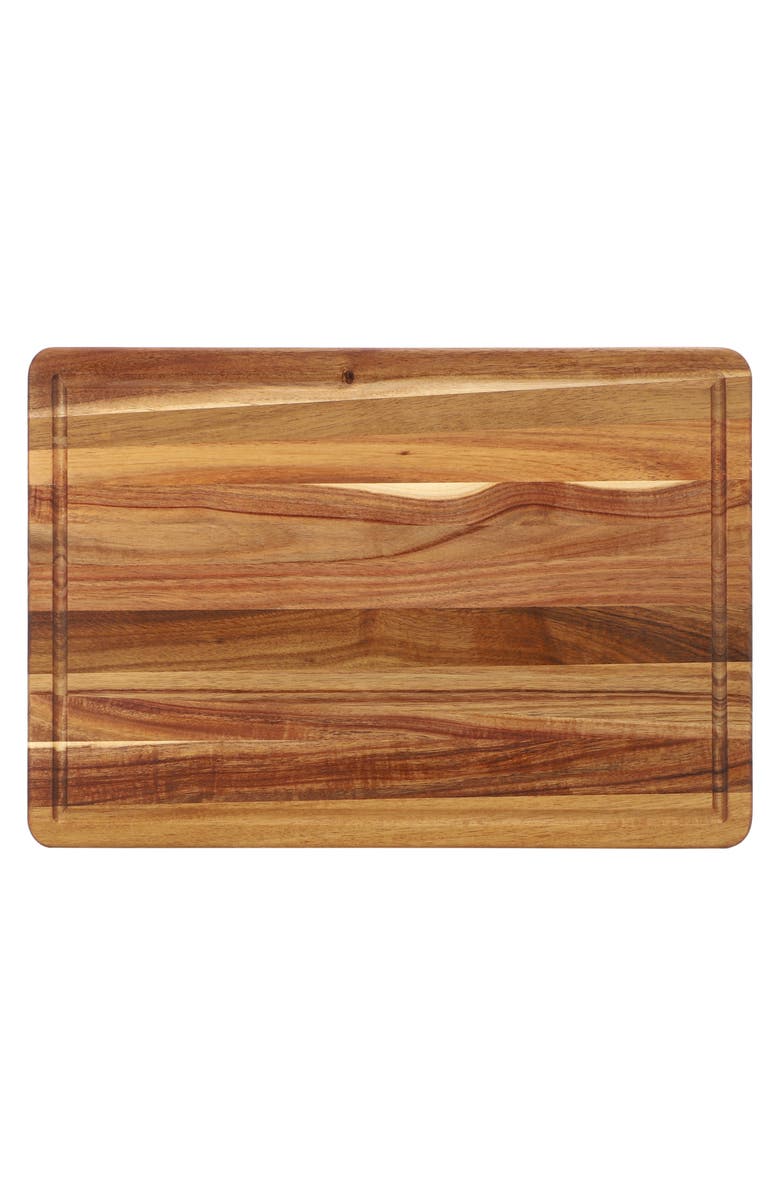 Megachef 3 Piece Acacia Wood Cutting, Prep and Serving Boards, Alternate, color, Acacia