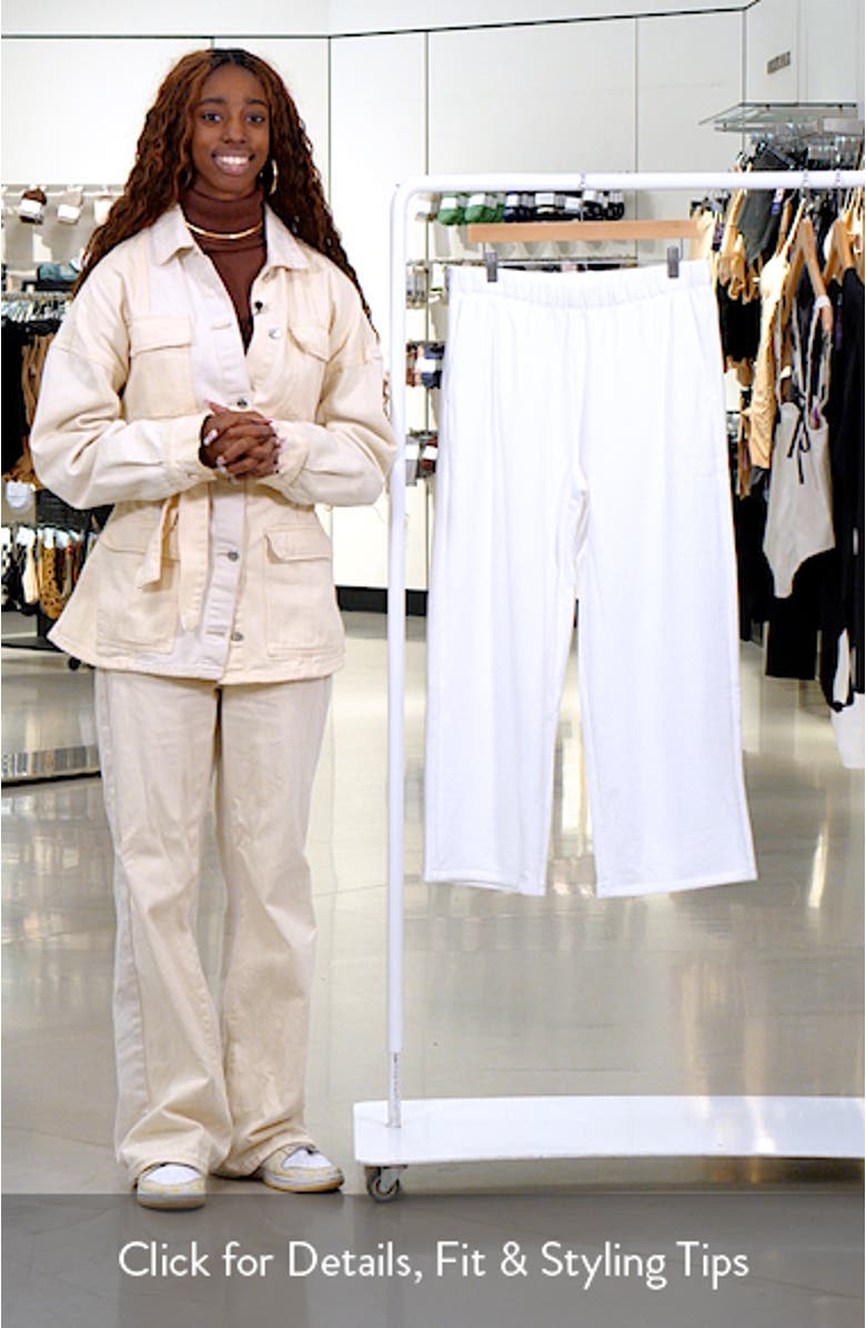 Organic Cotton Ankle Straight Leg Pants, sales video thumbnail