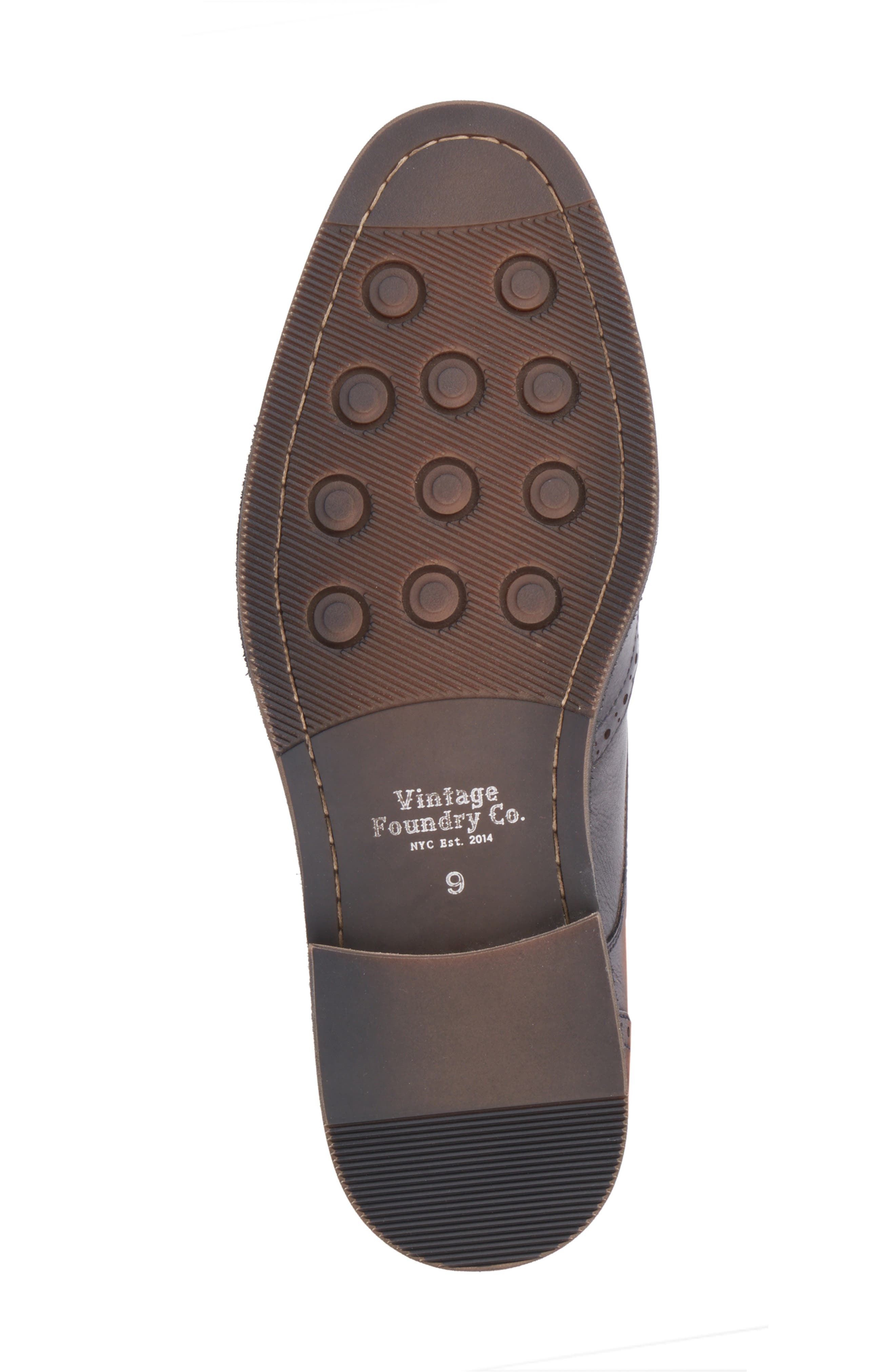 VINTAGE FOUNDRY Irwin Wingtip Derby, Alternate, color, Dark Grey