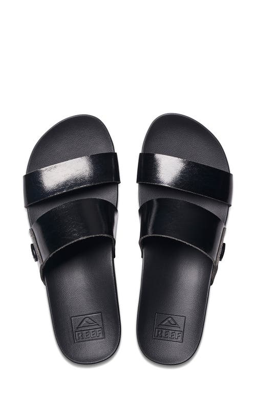 Reef Cushion Vista Hi Slide Sandal In Black