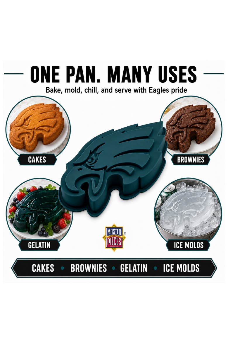 Philadelphia Eagles Cake Pan, Alternate, color, Green