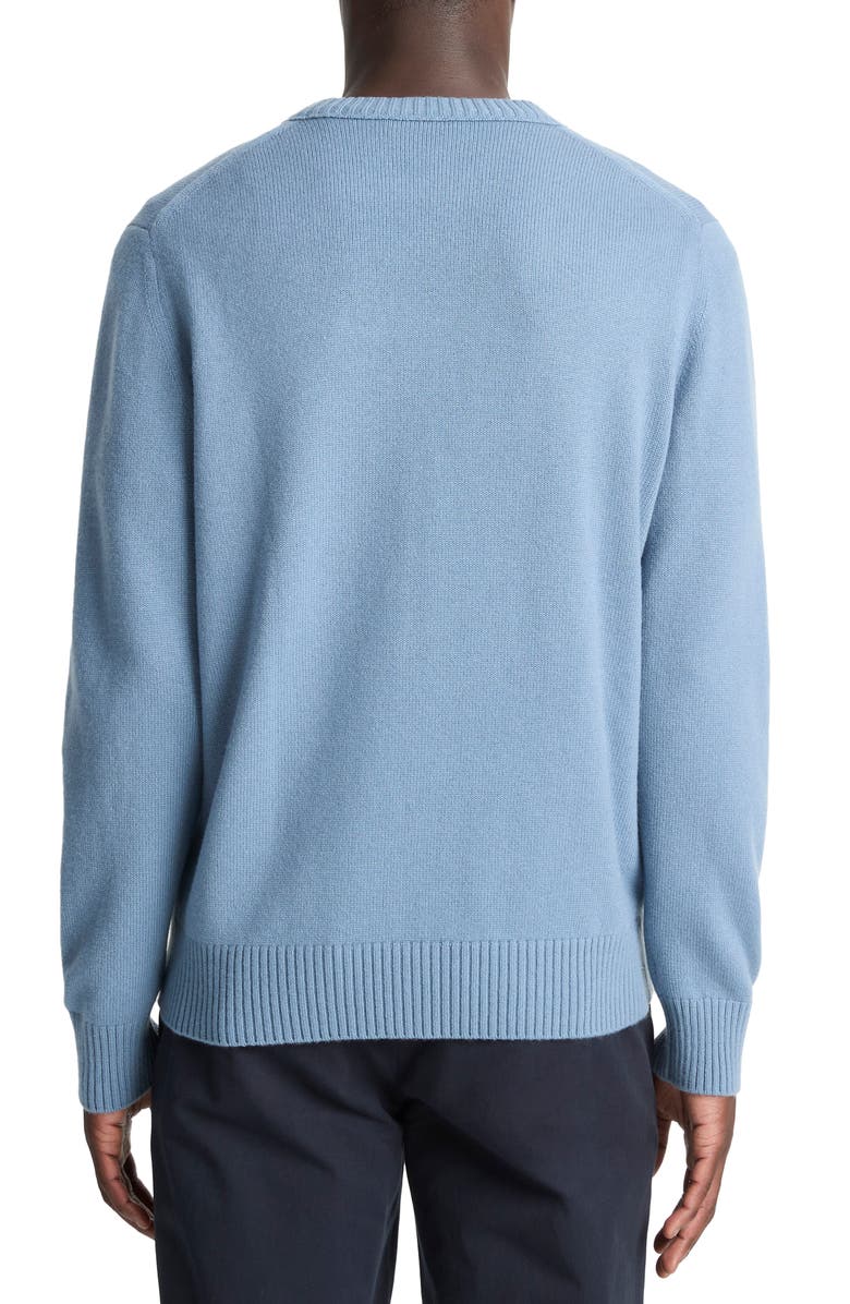 Vince Wool & Cashmere Crewneck Sweater, Alternate, color, Parlor Blue