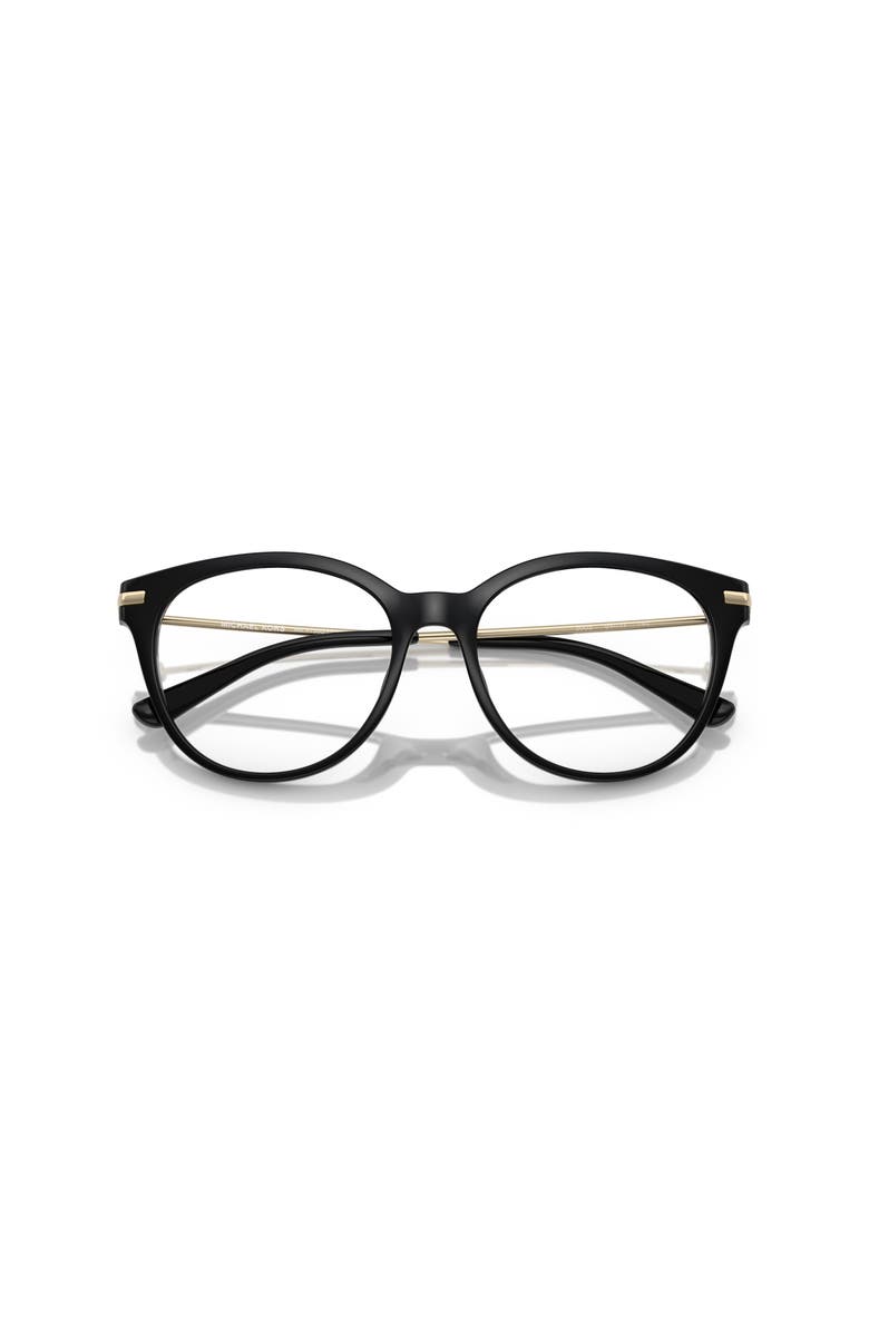 Michael Kors 54mm Round optical glasses, Alternate, color, Black