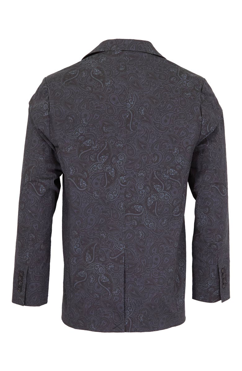 Lords of Harlech Hadrian Stretch Cotton Blazer, Alternate, color, Montgat Paisley Black